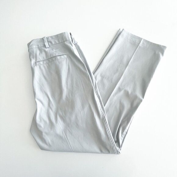 Nike Golf Pants Dri-Fit Beige Flat Front Men's 32 - Picture 1 of 10